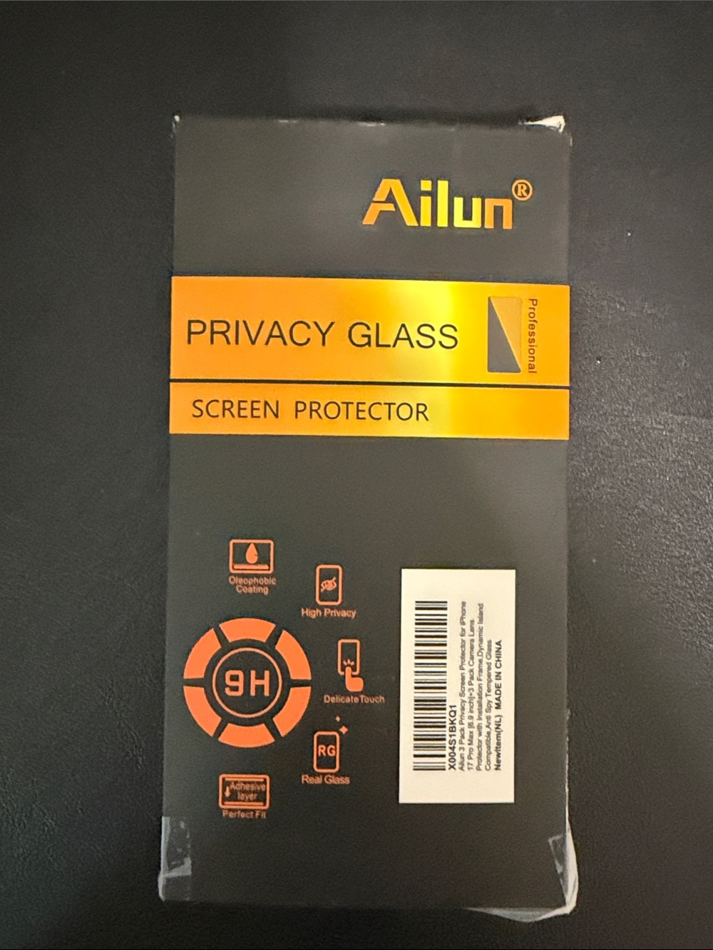 Ailun Privacy Glass Screen Protector - iPhone 17 Pro Max